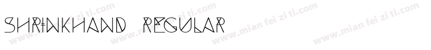 shrinkhand Regular字体转换